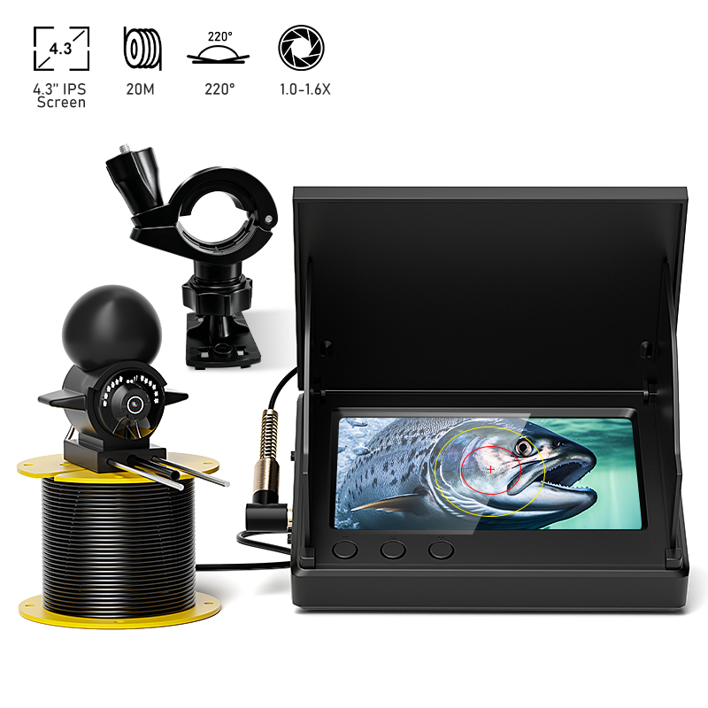 Underwater Camera - Pencari Ikan Portabel LCD 4,3'', Kamera