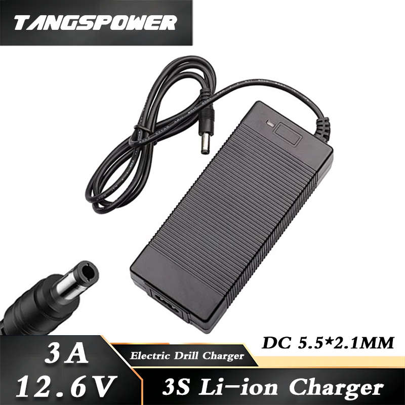 Fish Finder Charger - Pengisi daya baterai Lithium 12.6V 3A,