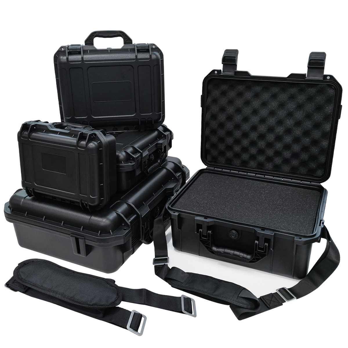 Fish Finder Case - Casing Keras Peralatan dengan Spons Pra-potong