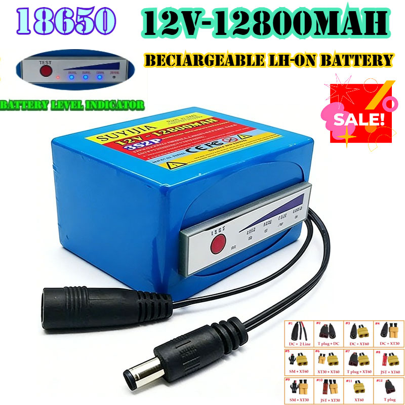 Fish Finder Portable - Baterai Lithium 18650 3s2p 12v 12800mAh