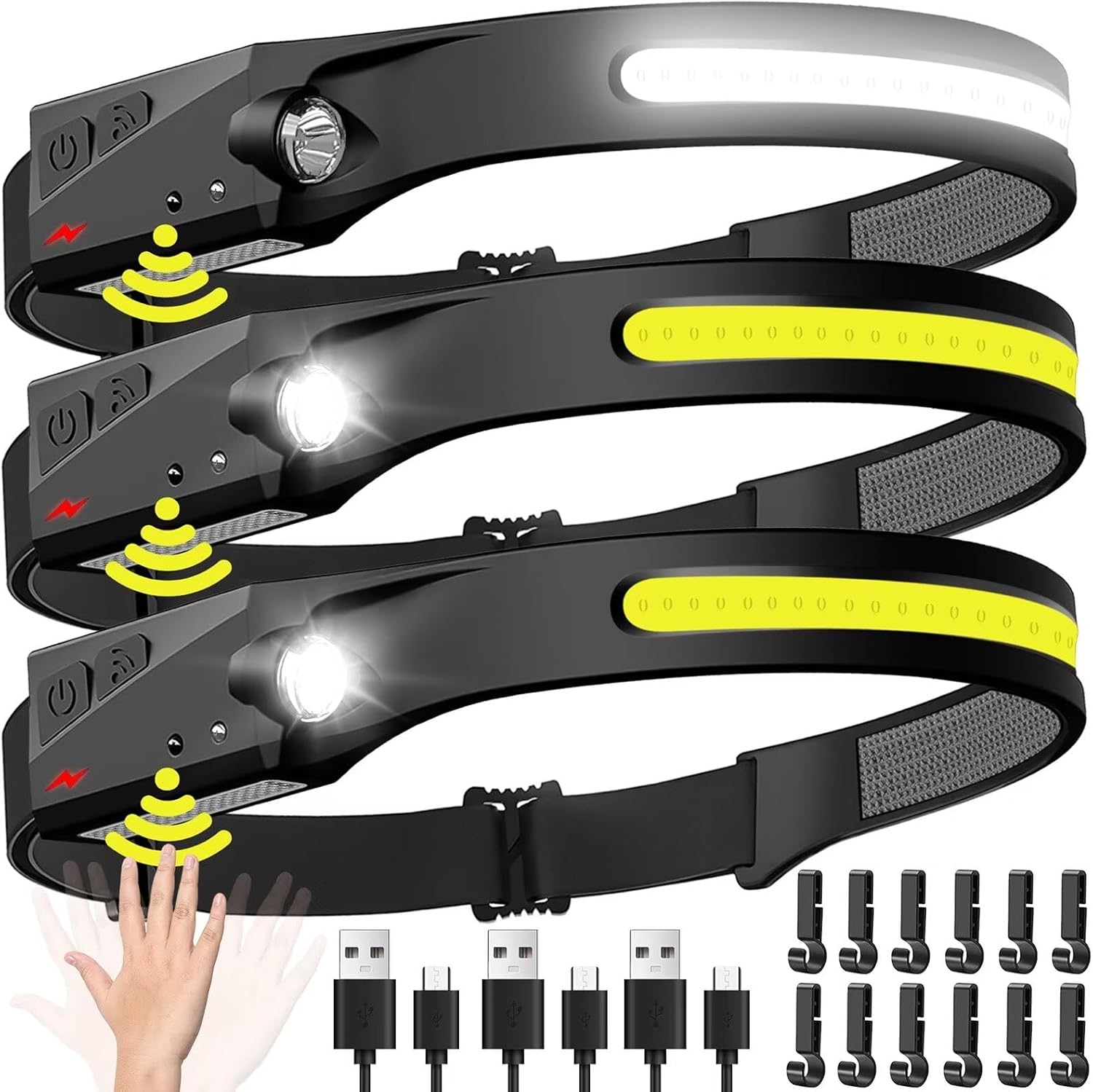 Fish Finder Battery - Lampu Depan Sensor LED Senter Kepala