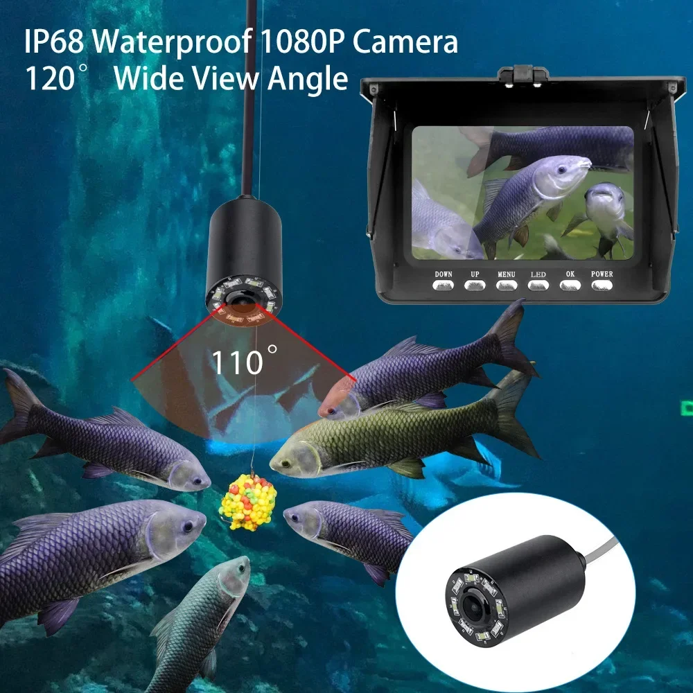 Pencari Ikan Layar LCD 5.0 Inc - Fishing Camera ulasan dan harga