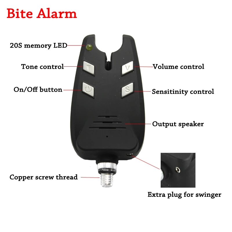 JSFUN 3 buah Alarm memancing i - Bite Indicator ulasan dan harga