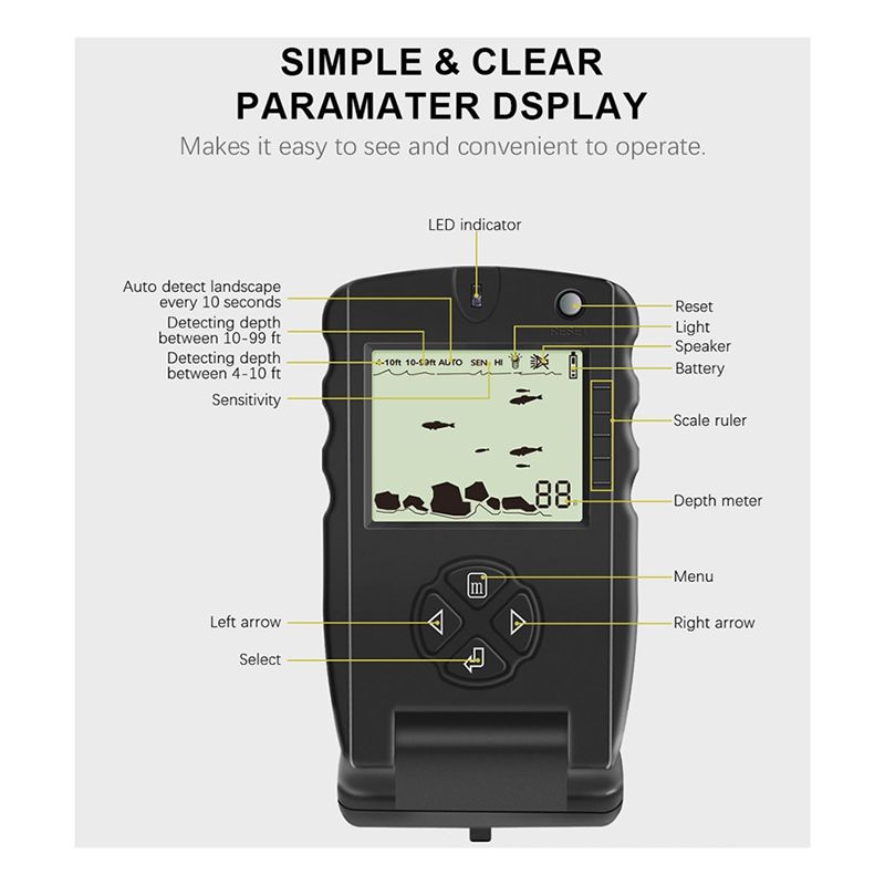 Alat Pendeteksi Ikan Portabel  - Fish Finder Transducer ulasan dan harga