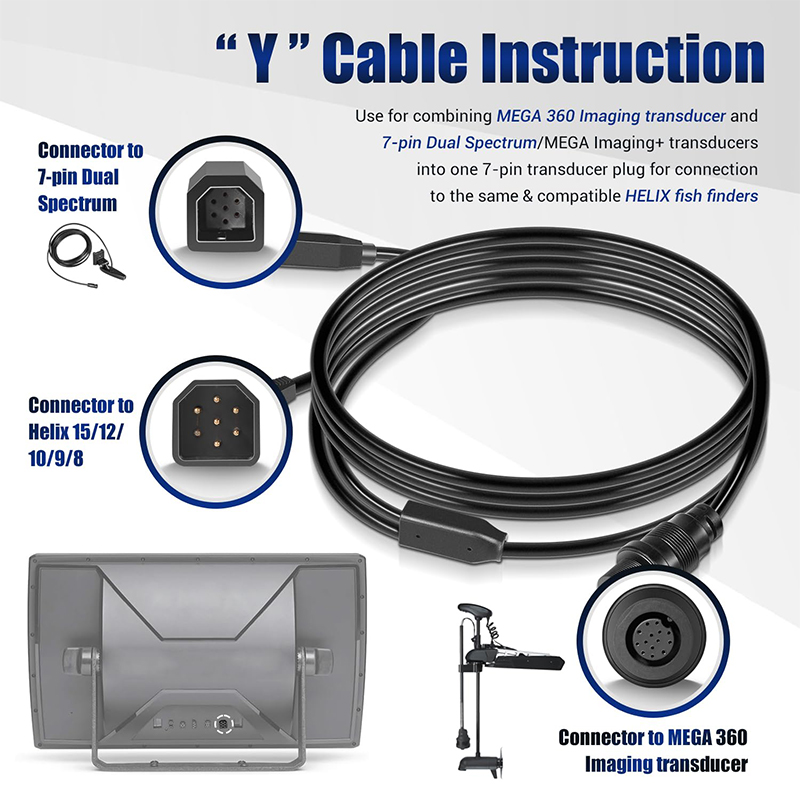 720107-1 Kabel Adaptor Transdu - Fish Finder Cable ulasan dan harga