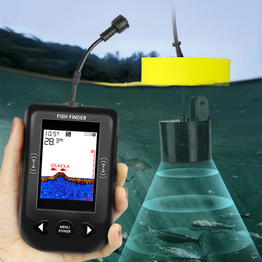 Alarm 100M Sonar Portabel Penc - Fish Finder Transducer ulasan dan harga