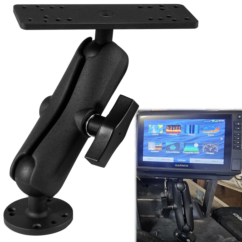 Dudukan Fish Finder Aluminium  - Fish Finder Mount ulasan dan harga