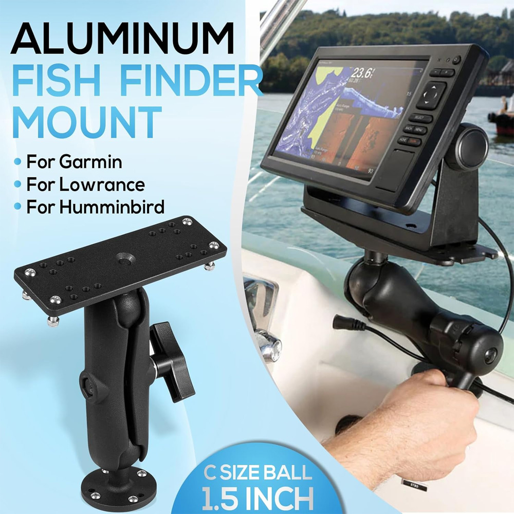 Dudukan Fish Finder Aluminium  - Fish Finder Mount ulasan dan harga