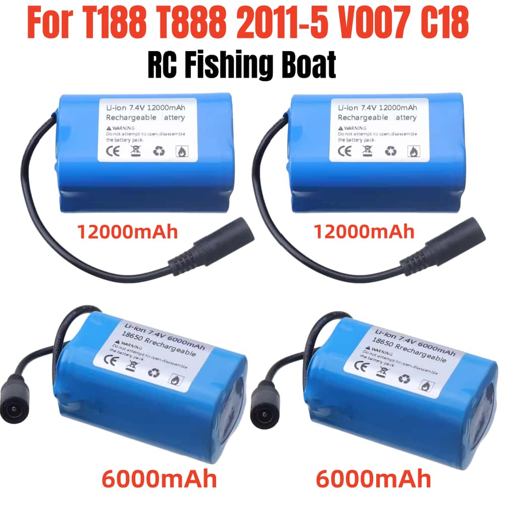 Baterai Pengganti 7.4V 12000mA - Fish Finder Charger ulasan dan harga