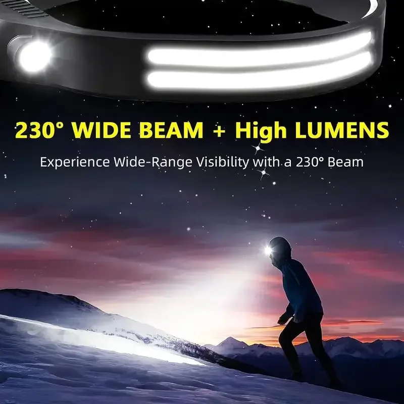 Lampu Kepala Sensor LED dengan - Fish Finder Battery ulasan dan harga