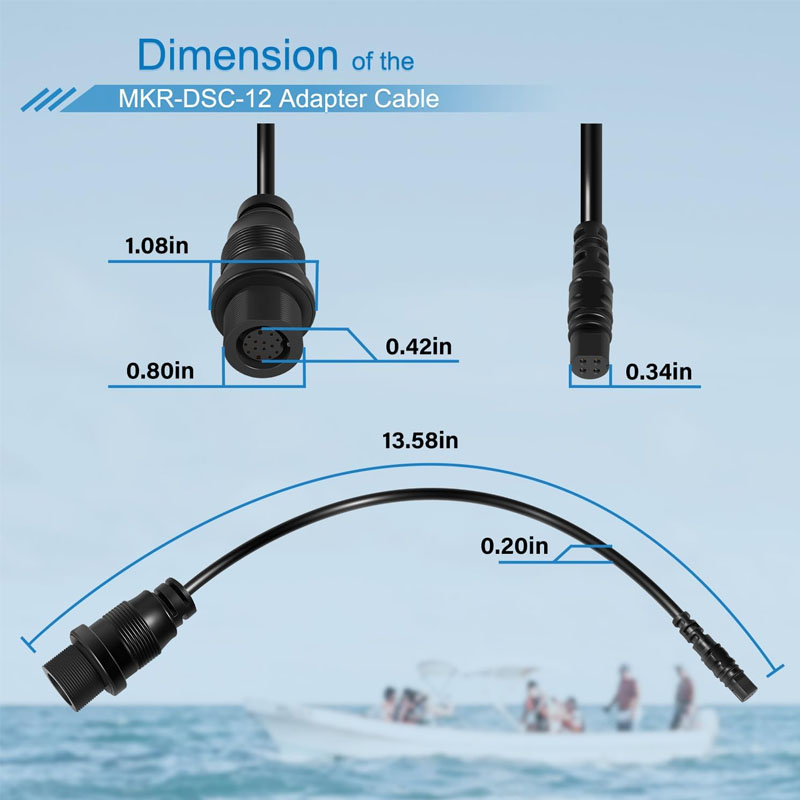 1852081 MKR-DSC-12 Kabel Adapt - Fish Finder Cable ulasan dan harga