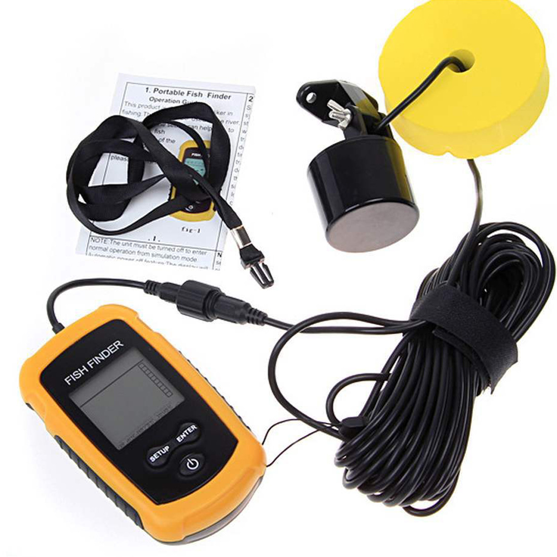 Alat Pendeteksi Ikan Sonar Por - Fish Finder Transducer ulasan dan harga