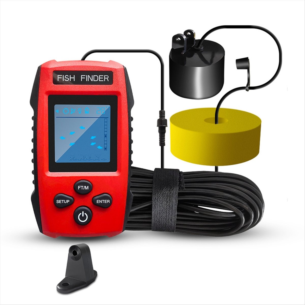 Transduser Sonar Berkabel LCD  - Fish Finder Transducer ulasan dan harga