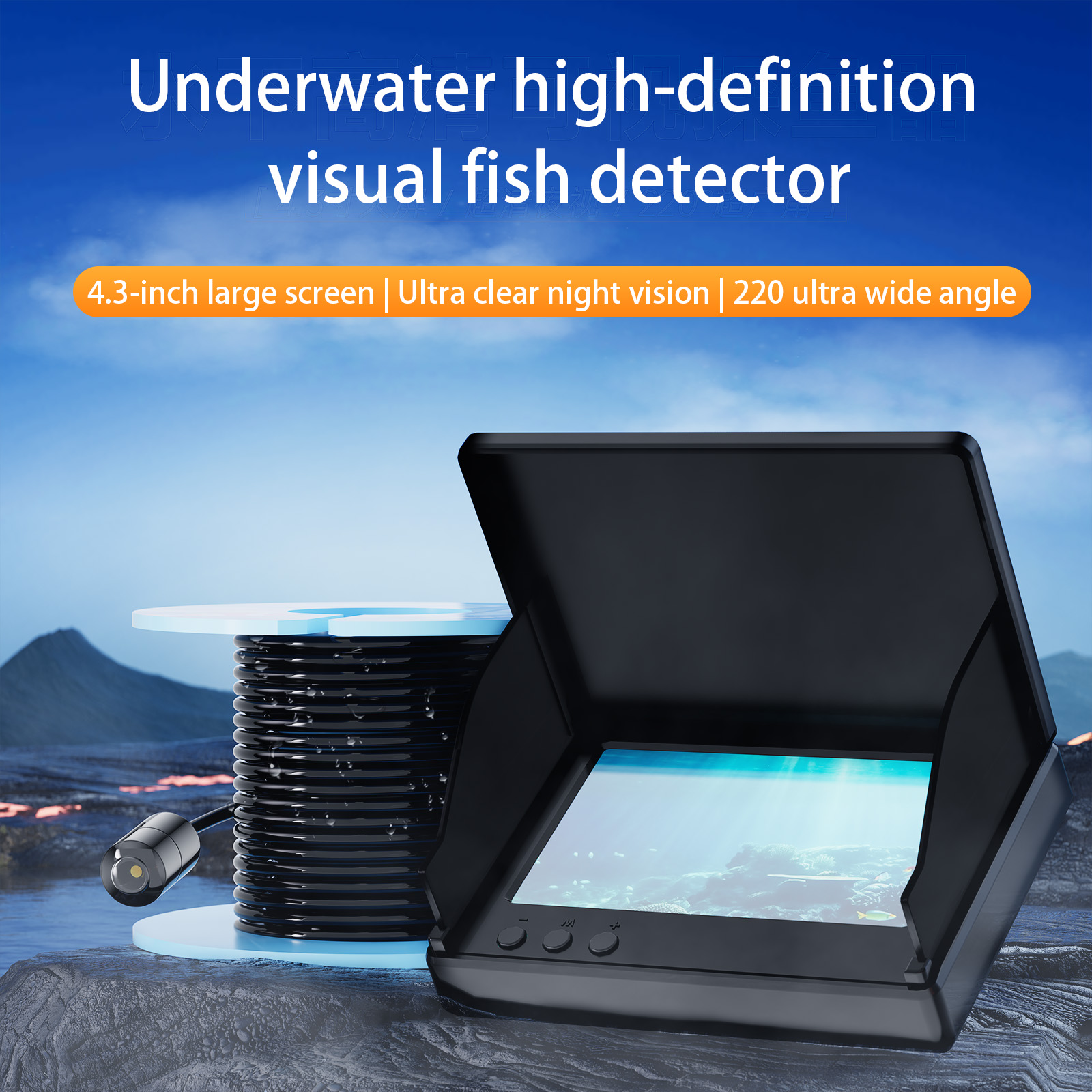 Kamera Pancing Bawah Air 4.3 I - Fishing Camera ulasan dan harga
