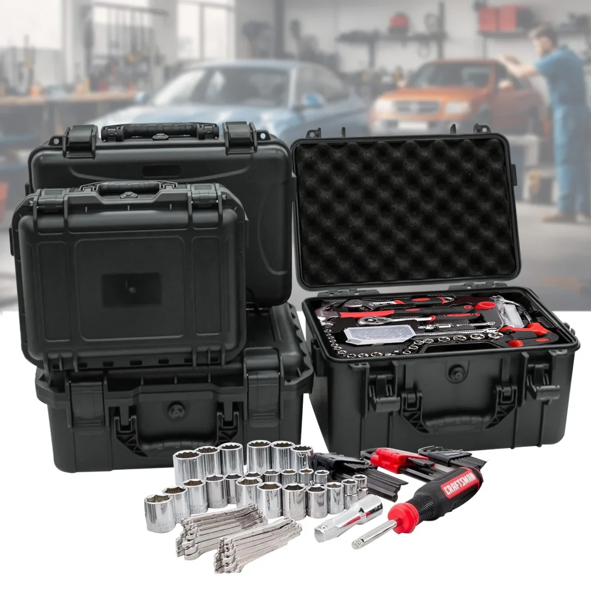 1 kotak peralatan portabel den - Fish Finder Case ulasan dan harga