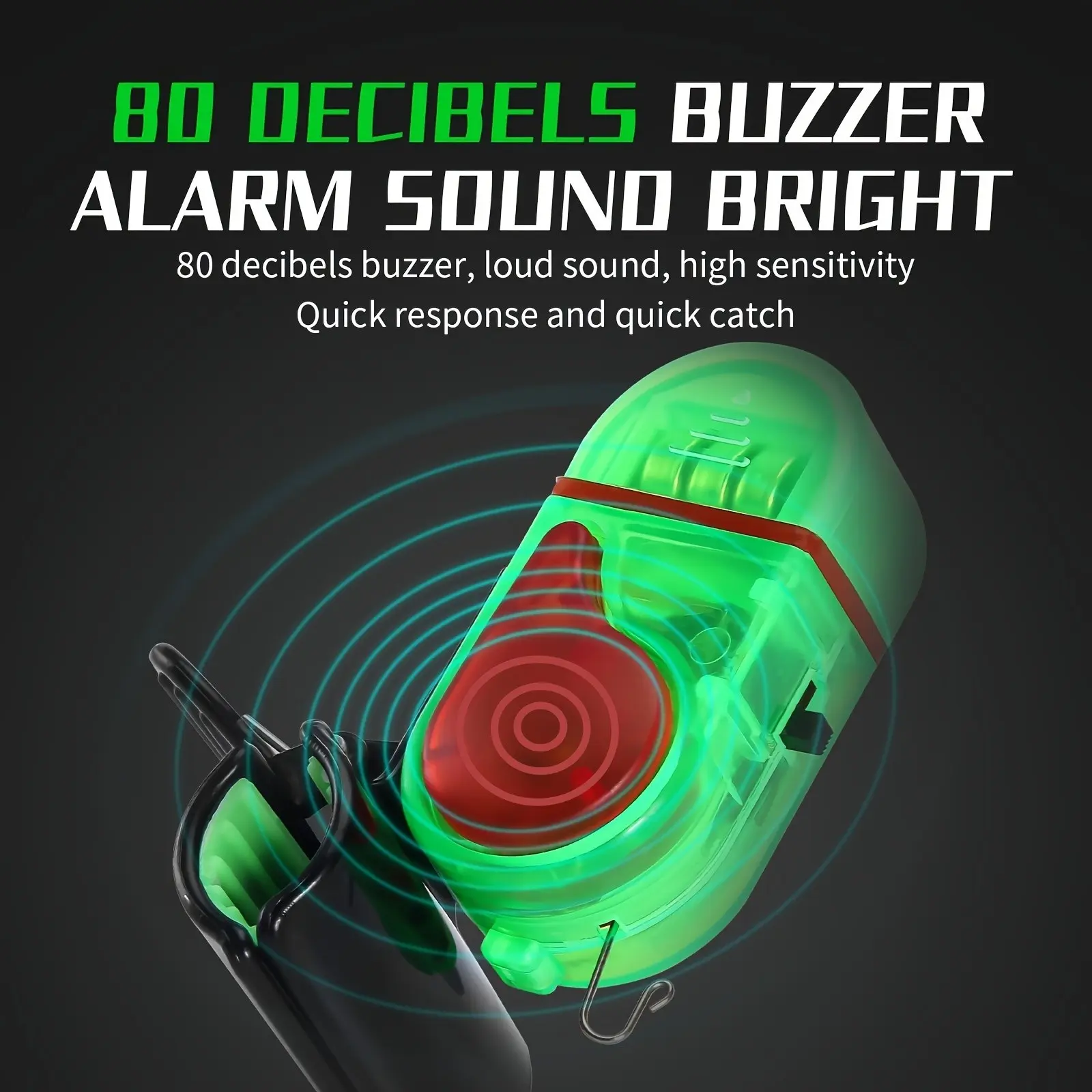 2 Buah Alarm Gigitan Ikan LED, - Bite Alarm ulasan dan harga