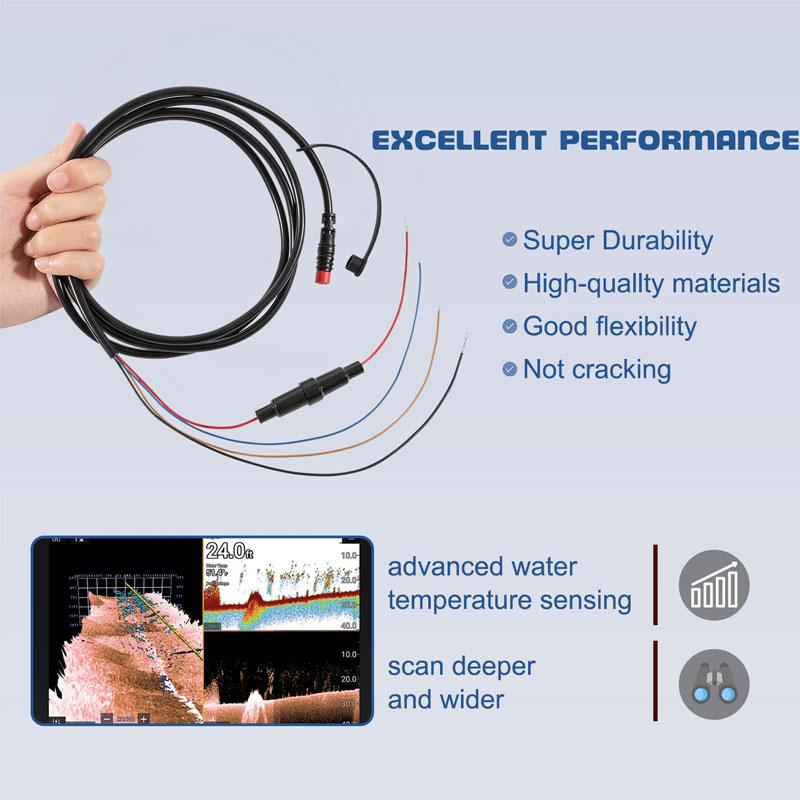 010-12199-04 Kabel Daya/Data A - Fish Finder Cable ulasan dan harga